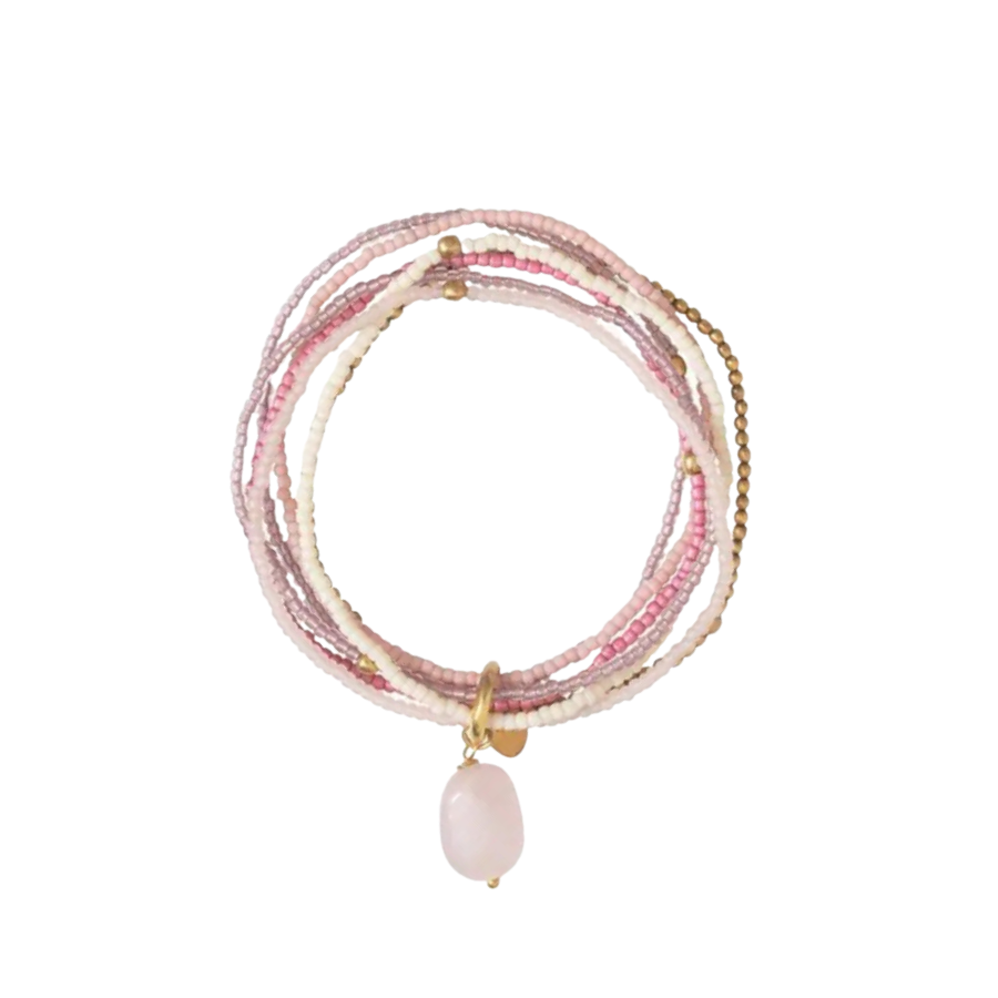 Bracelet Nirmala rose quartz