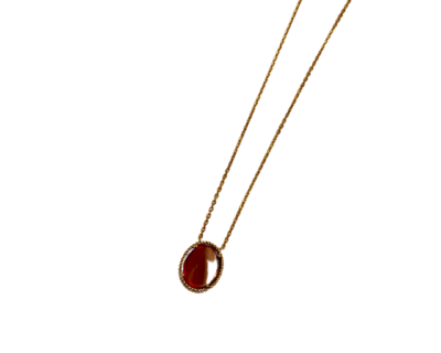 Gold plated Carnelian necklace