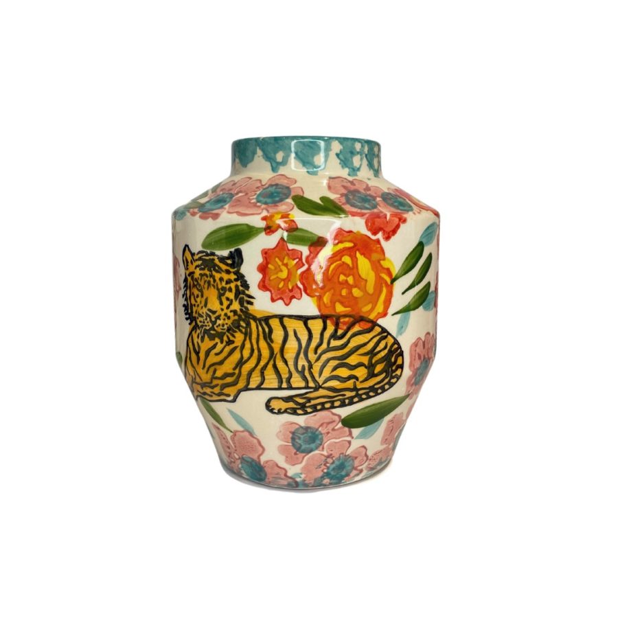 Vase Flower Tiger