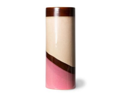 Vase en céramique seventies graphique