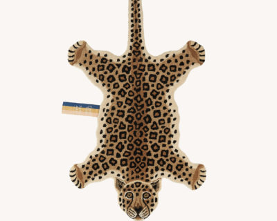tapis leopard laine