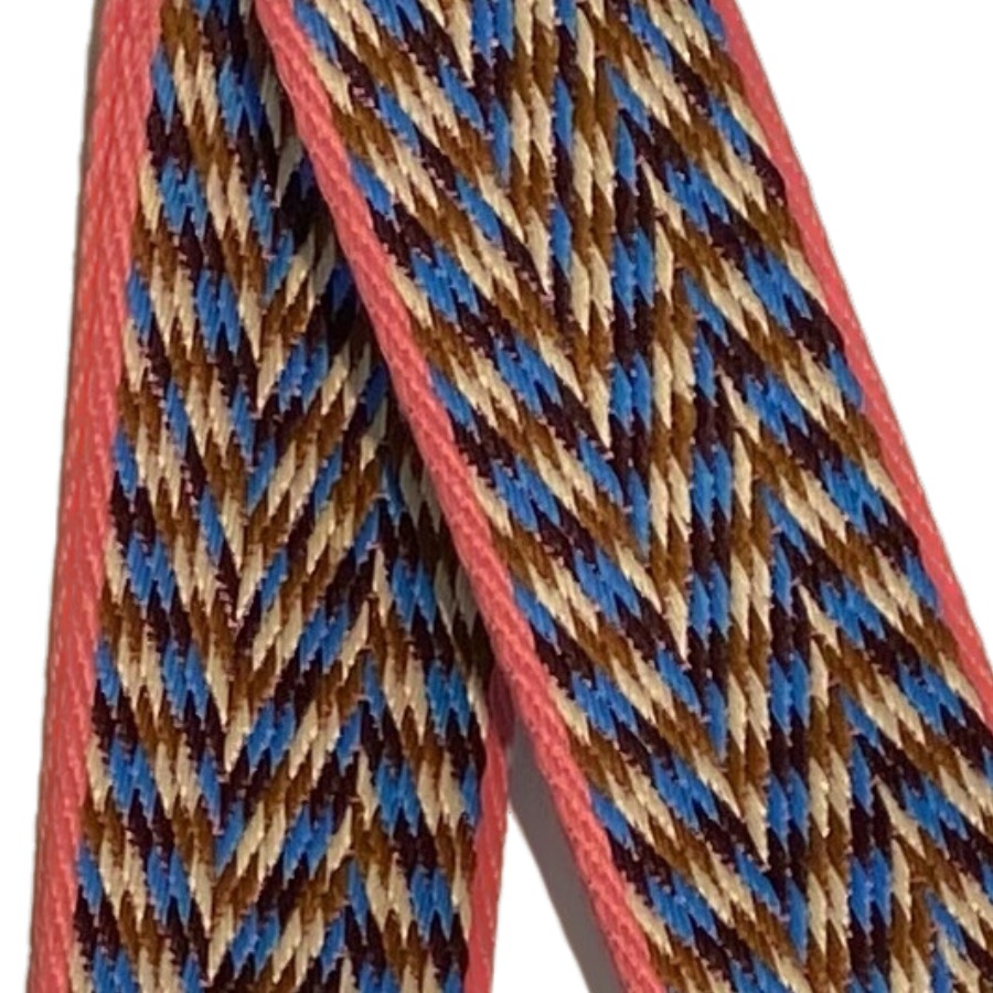 Bandoulière textile multicolore