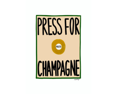 Affiche Press for Champagne