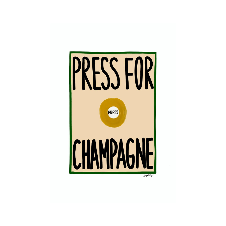 Affiche Press for Champagne