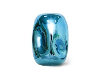 Vase Chrome Bleu