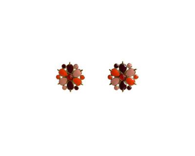 Boucles d'oreilles Diwali Orange