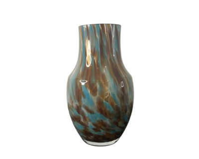 Vase Leopard Brown Blue