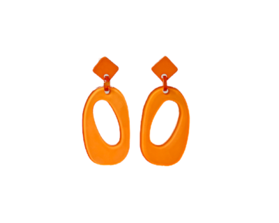 Boucles d'oreilles Anneaux Orange