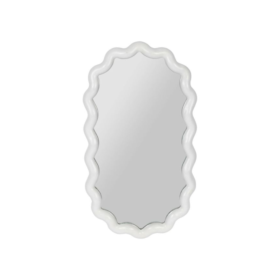 Miroir Wavy Blanc