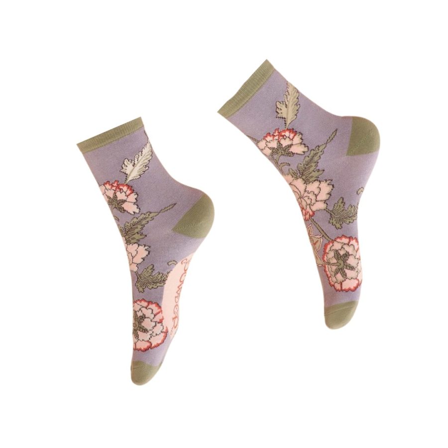 Chaussettes Paisley Lilas